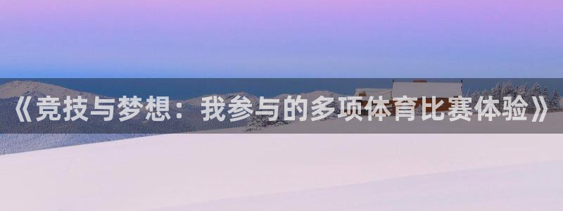 球王会体育：《竞技与梦想：我参与的多项体育比赛体验》